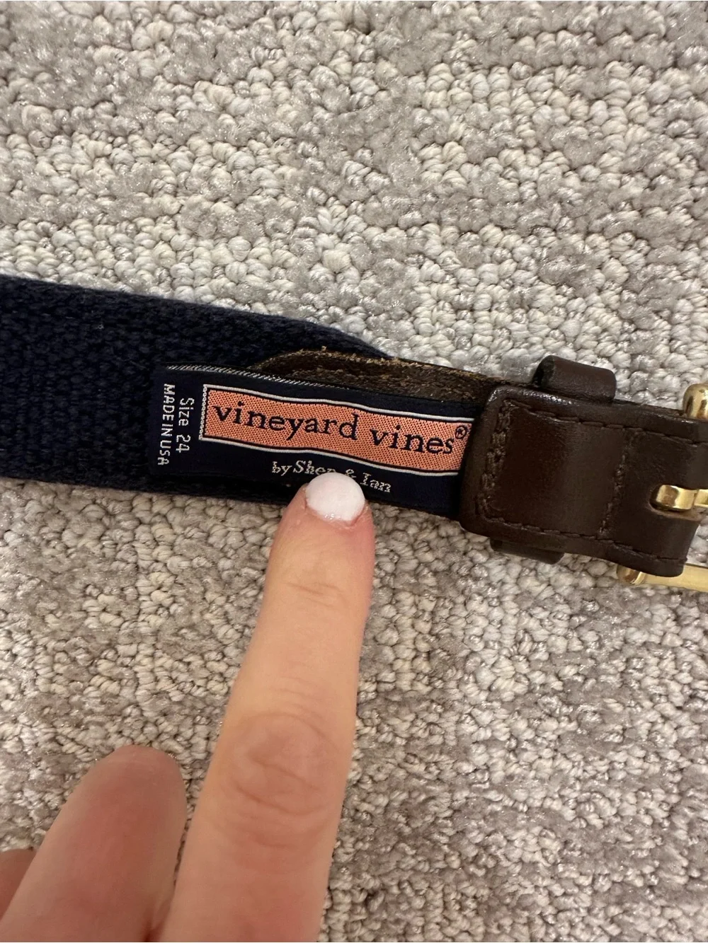 Vineyard Vines Boys Belt Size 24